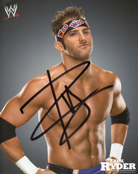 Zack Ryder WWE/WWF Signed Promo Photo