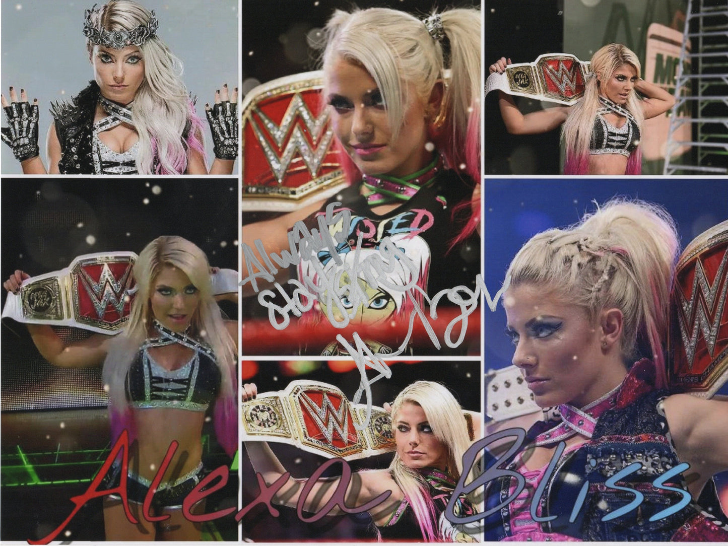 Alexa Bliss WWE Signed Photo