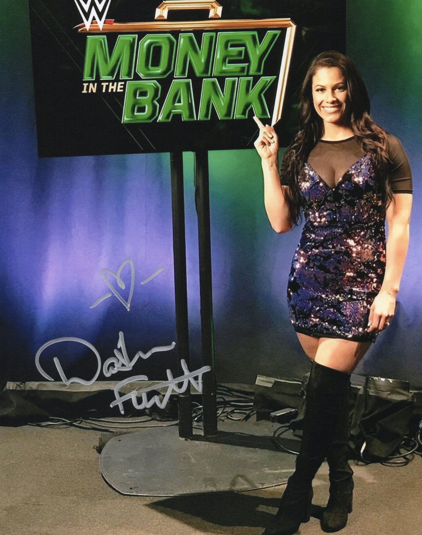 Dasha Fuentes WWE Signed Photo