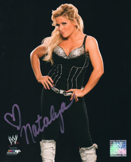 Natalya WWE Signed Photofile Photo