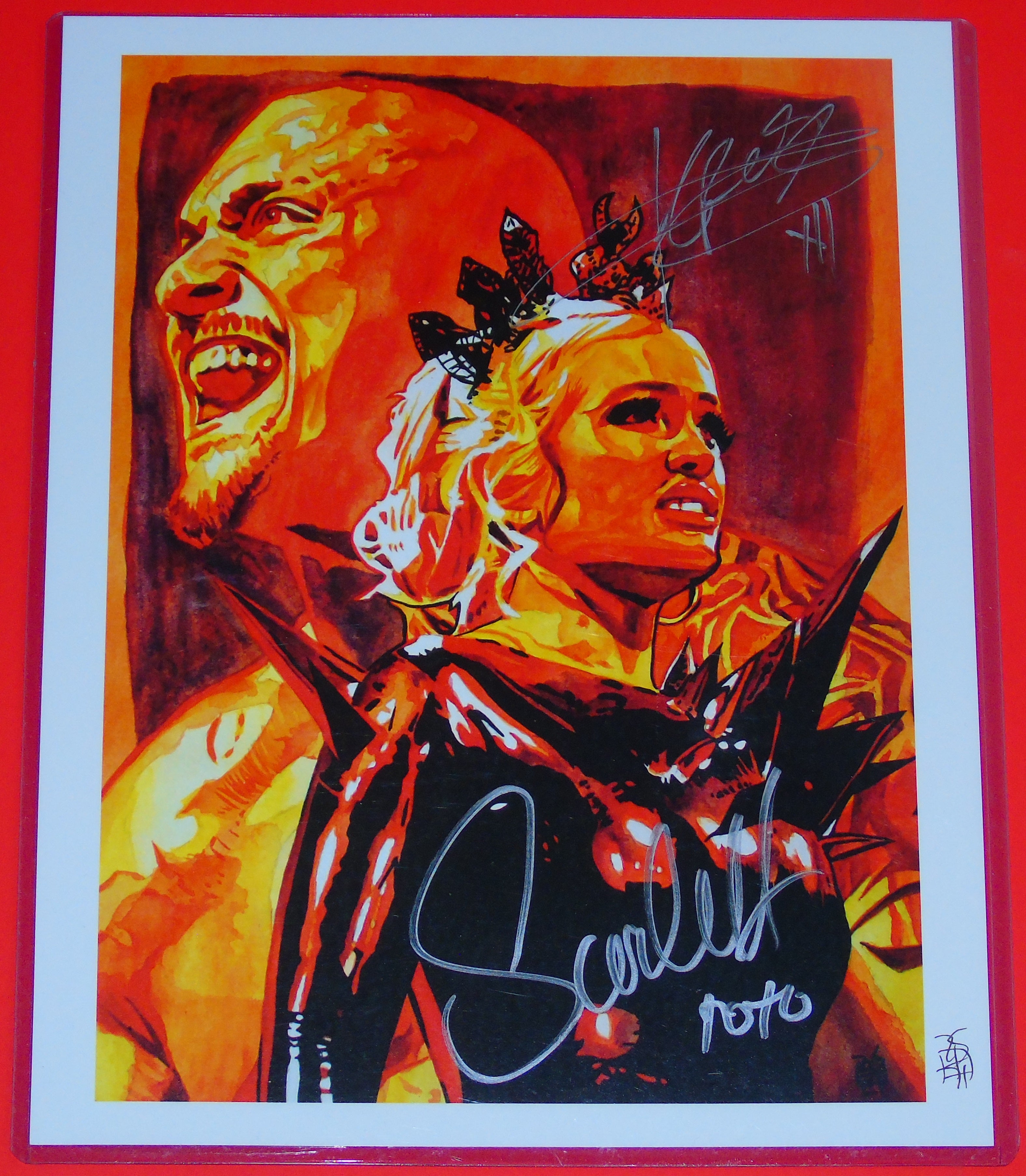 WWE outlet NXT Black & Gold Rob Schamberger 11x15 Cardstock Framed Poster