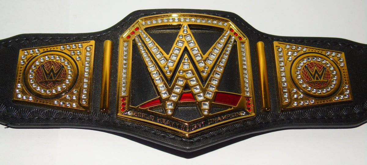 WWE REPLICA MINI WORLD HEAVYWEIGHT CHAMPIONSHIP TITLE BELT SIGNED BY DREW McINTYRE