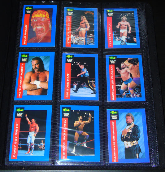 WWF WRESTLING CLASSIC SERIES TRADING CARDS COMPLETE SET 1991 + 2 'B' CARDS