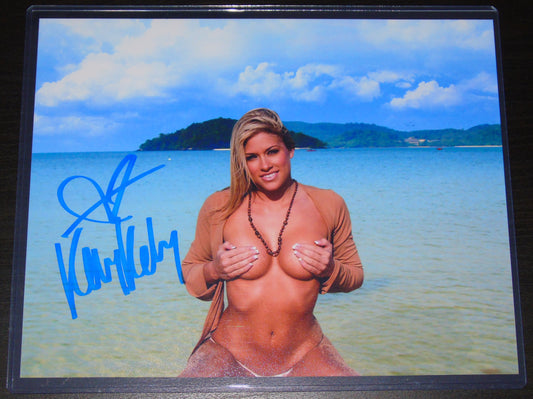 KELLY KELLY SIGNED WWE WRESTLING 8"x10" PHOTO