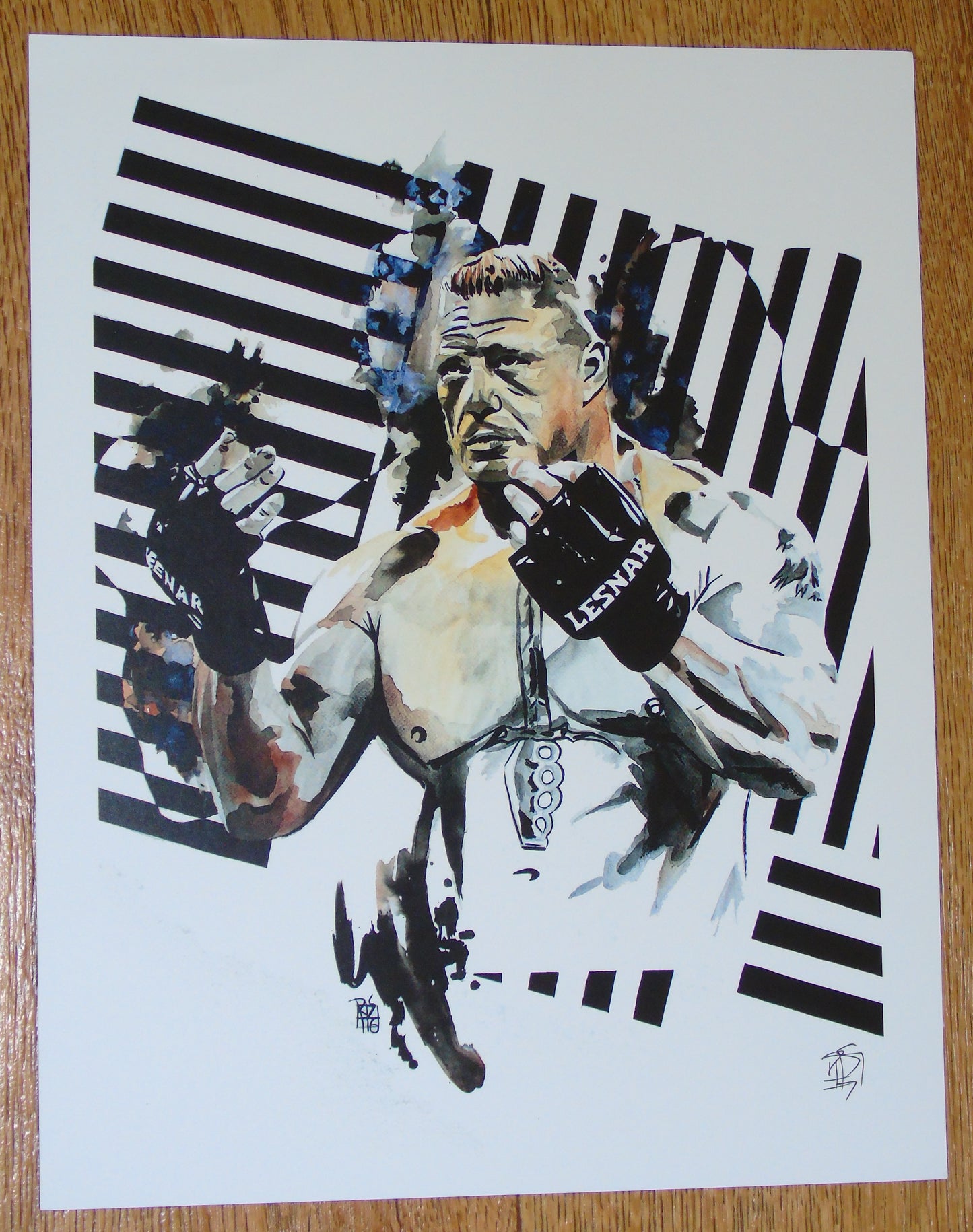 WWE BROCK LESNAR ROB SCHAMBERGER POSTER