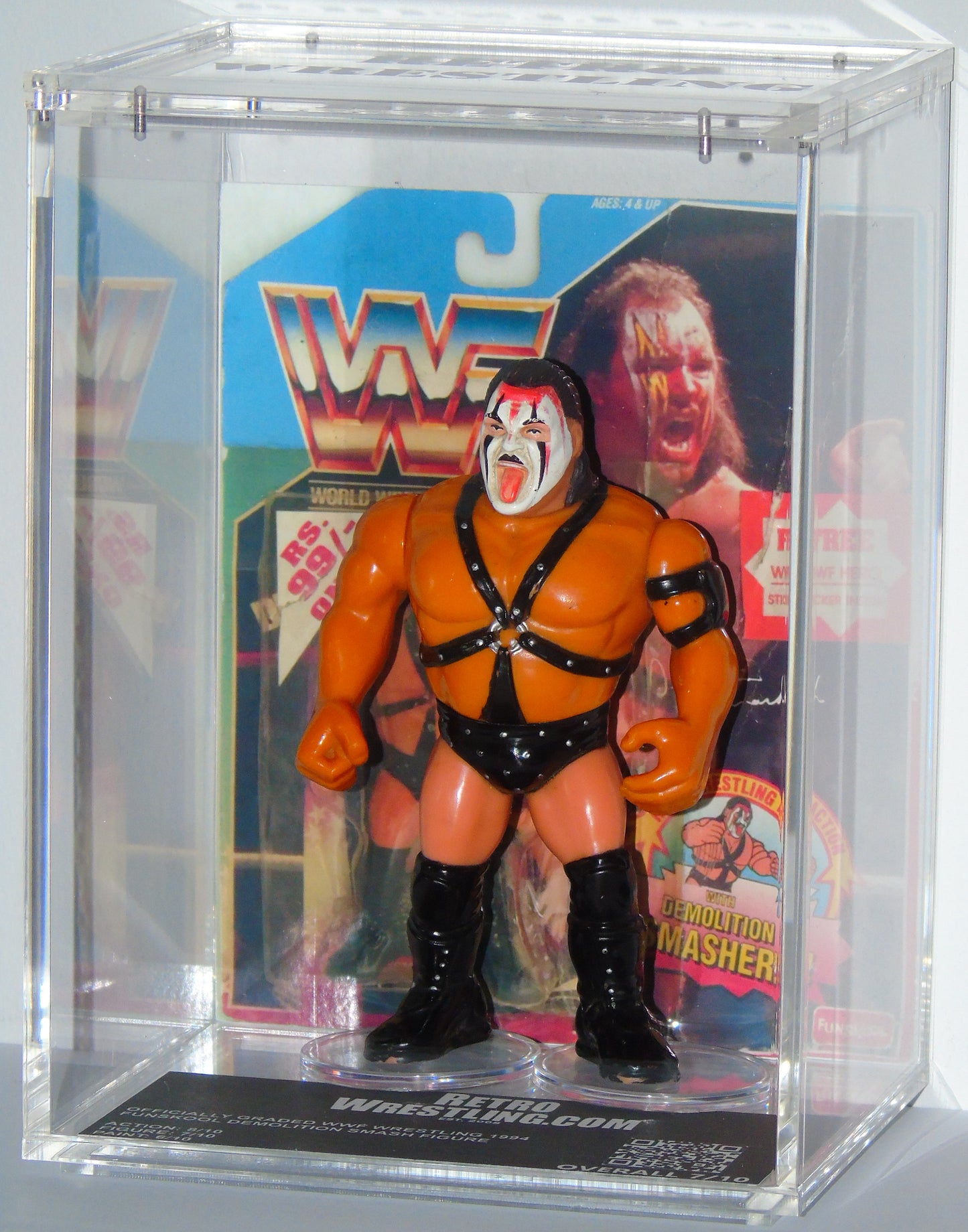 Officially Graded WWF Wrestling 1994 Funskool Demolition Smash Figure