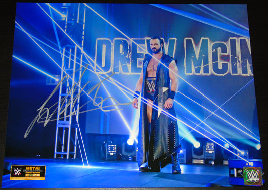 Drew McIntyre Metal Signature Series 11"x14" Photo LTD EDITION Of Only 50 Made