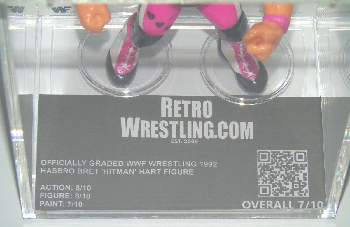 BRET HITMAN HART WWF WWE WRESTLING HASBRO ACTION FIGURE PURPLE HEART