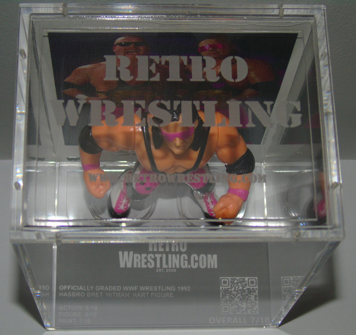 BRET HITMAN HART WWF WWE WRESTLING HASBRO ACTION FIGURE PURPLE HEART
