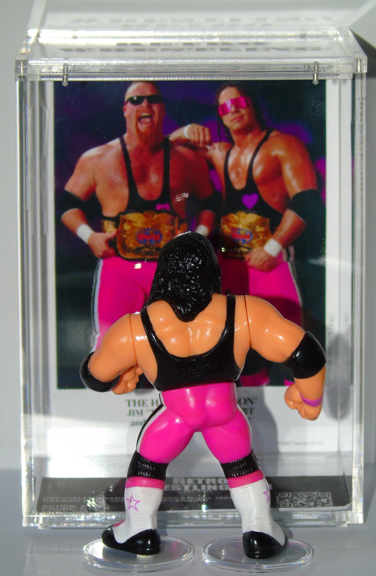 BRET HITMAN HART WWF WWE WRESTLING HASBRO ACTION FIGURE PURPLE HEART