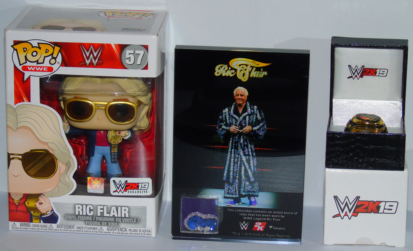 NATURE BOY RIC FLAIR WWE 2K19 VIDEO GAME EXCLUSIVE FUNKO POP VINYL SET