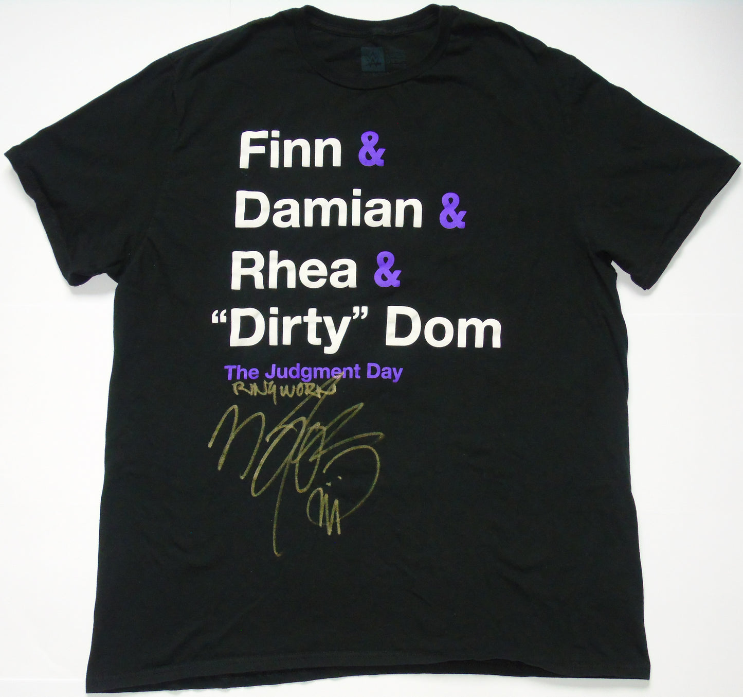 Ring Worn & Signed Finn Balor WWE Judgment Day T-Shirt