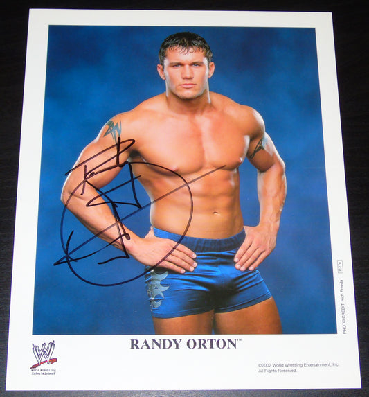 Randy Orton Signed WWE Promo Photo