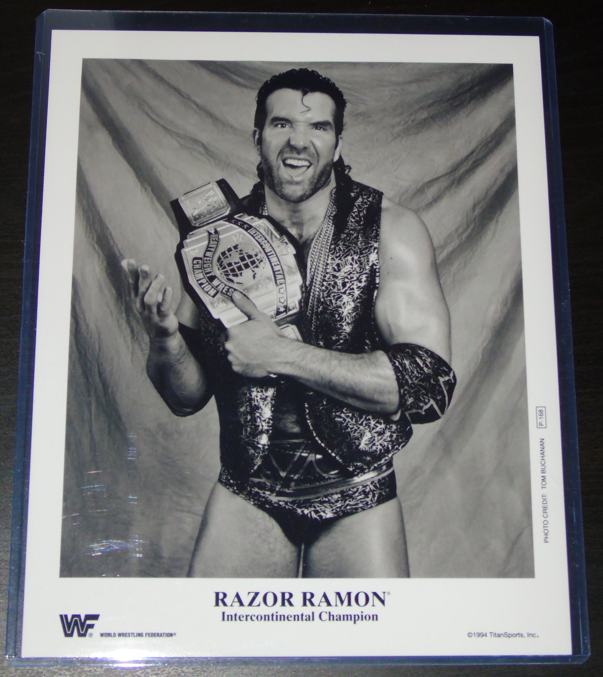 Razor Ramon WWF Wrestling Official P-168 Promo Photo – RetroWrestling.com