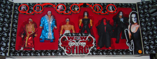 WCW The Evolution of Sting Action Figure Set