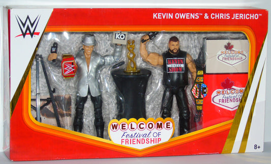 WWE MATTEL CHRIS JERICHO & KEVIN OWENS FESTIVAL OF FRIENDSHIP ELITE FIGURE SET