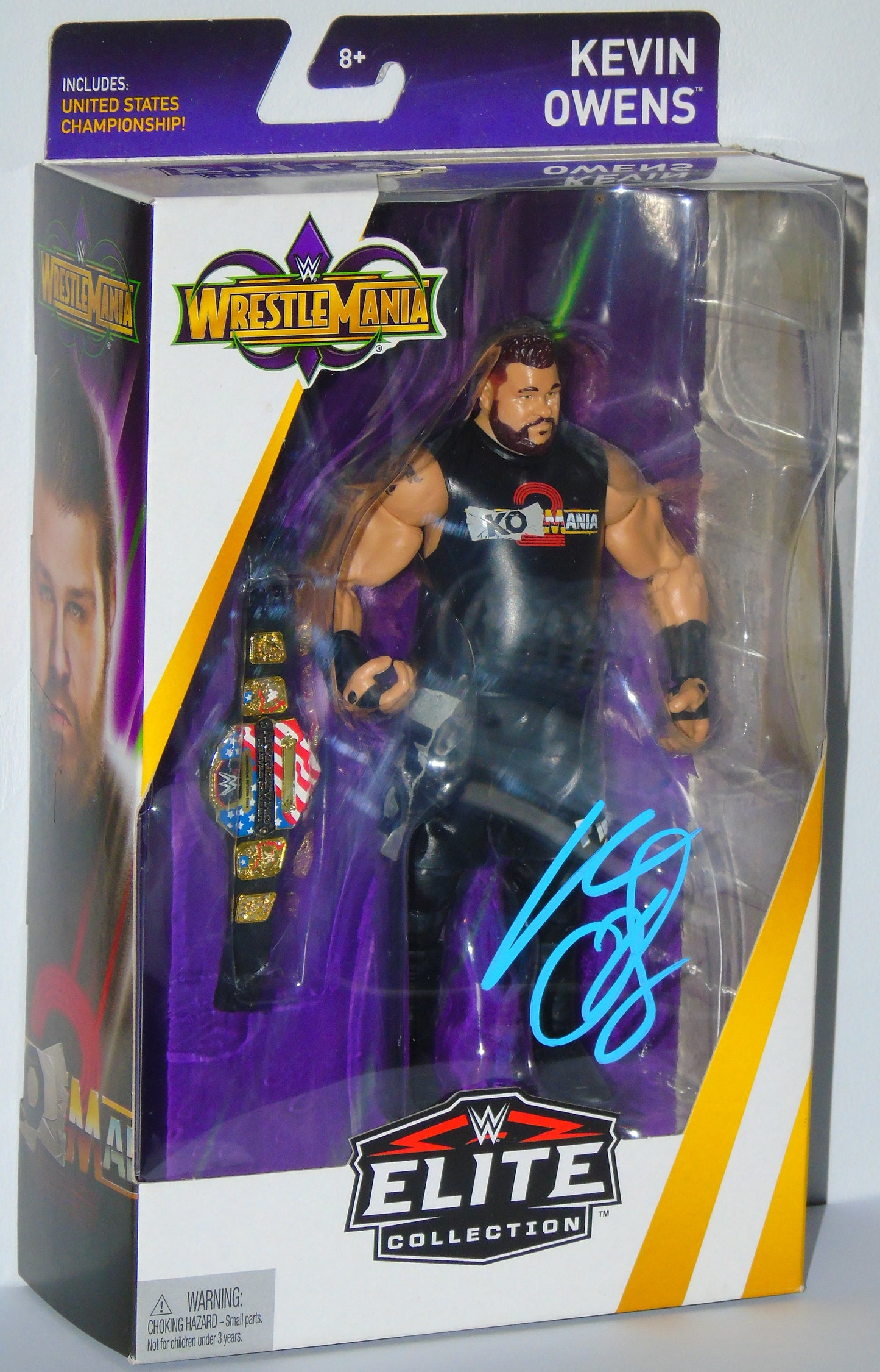 KEVIN OWENS SIGNED MATTEL WWE WRESTLEMANIA ELITE FIGURE - RRP £79.99