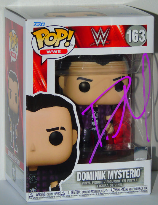 Dirty Dominik Mysterio Signed WWE Funko Pop! Vinyl Figure