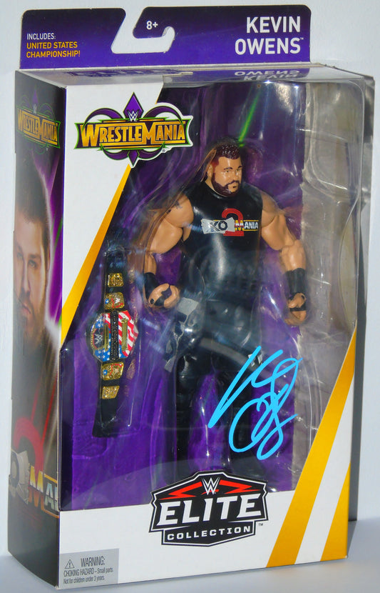 KEVIN OWENS SIGNED MATTEL WWE WRESTLEMANIA ELITE FIGURE