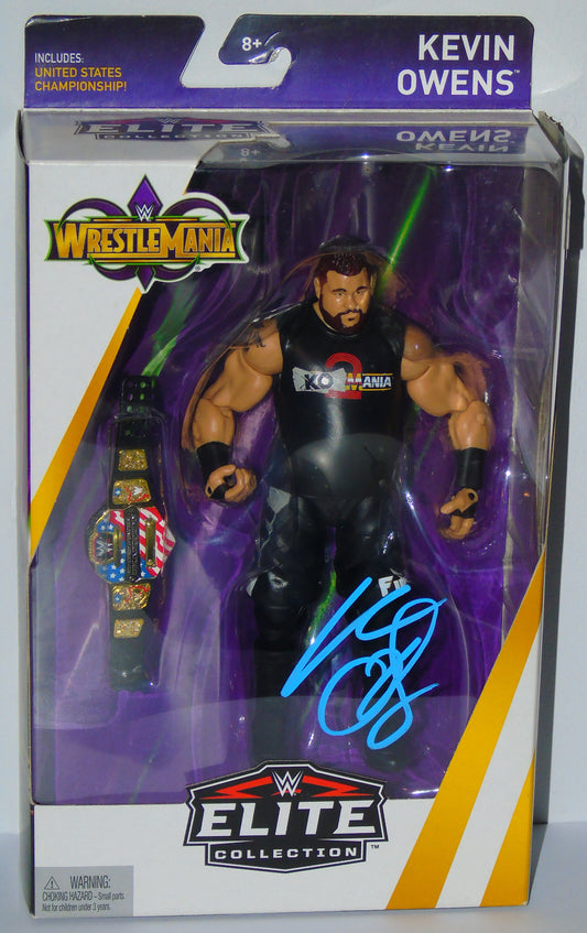 KEVIN OWENS SIGNED MATTEL WWE WRESTLEMANIA ELITE FIGURE - RRP £79.99