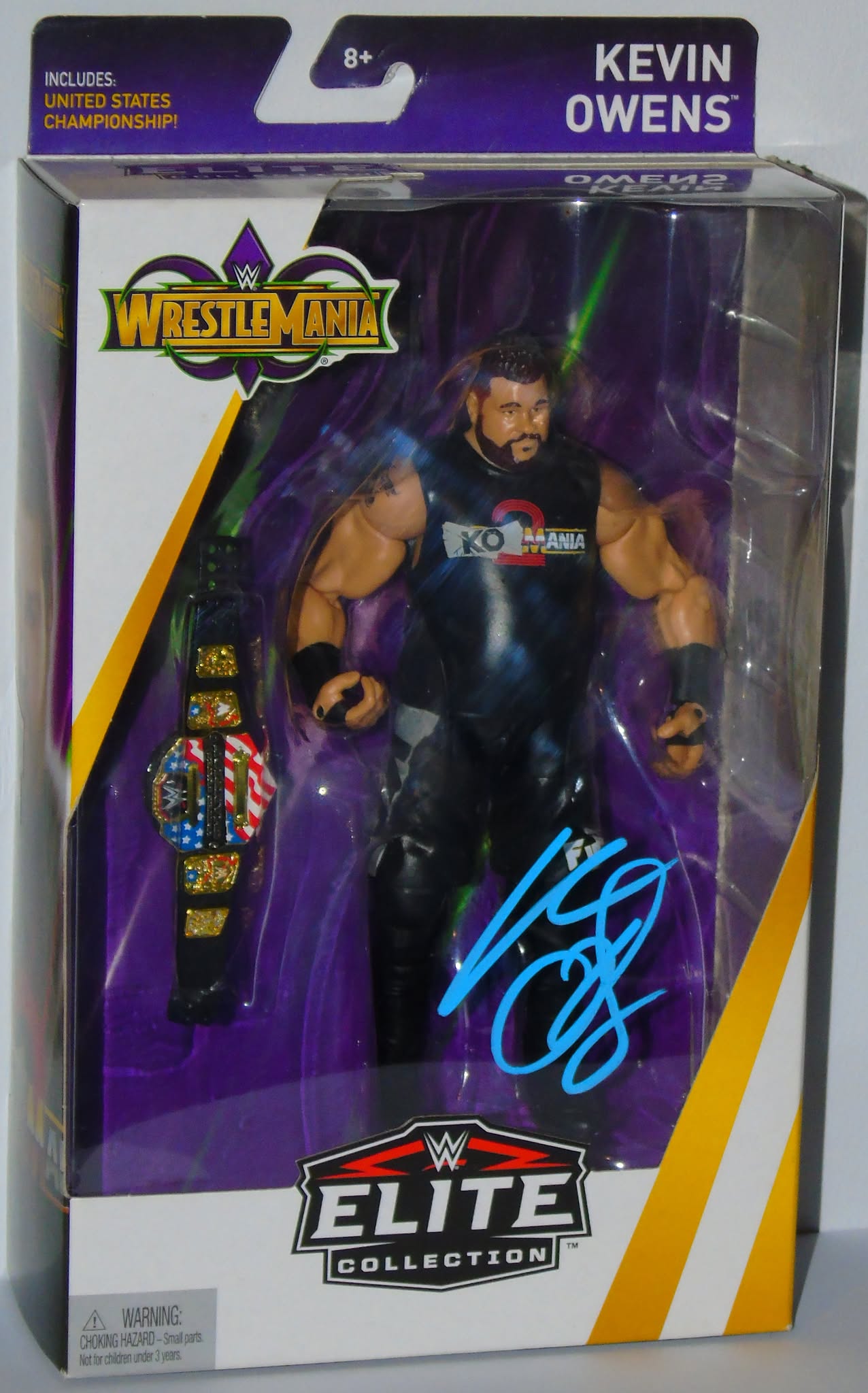 KEVIN OWENS SIGNED MATTEL WWE WRESTLEMANIA ELITE FIGURE - RRP £79.99