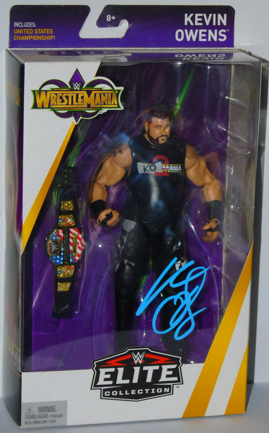 KEVIN OWENS SIGNED MATTEL WWE WRESTLEMANIA ELITE FIGURE - RRP £79.99