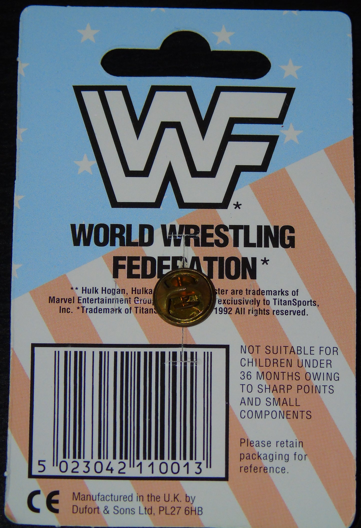 LEGION OF DOOM WWF WRESTLING OFFICIAL PIN BADGE BROOCH