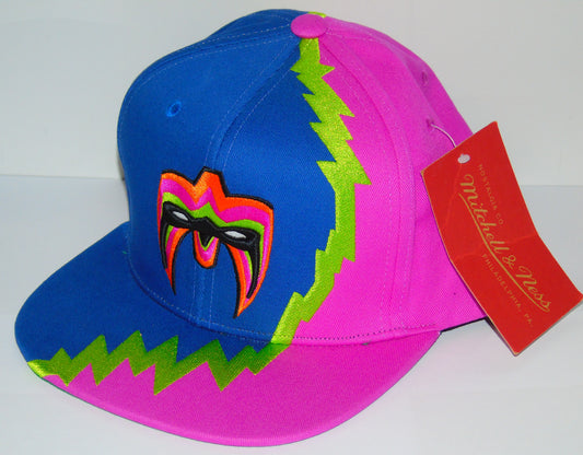 The Ultimate Warrior WWE Snapback Cap Mitchell & Ness USA New With Tags