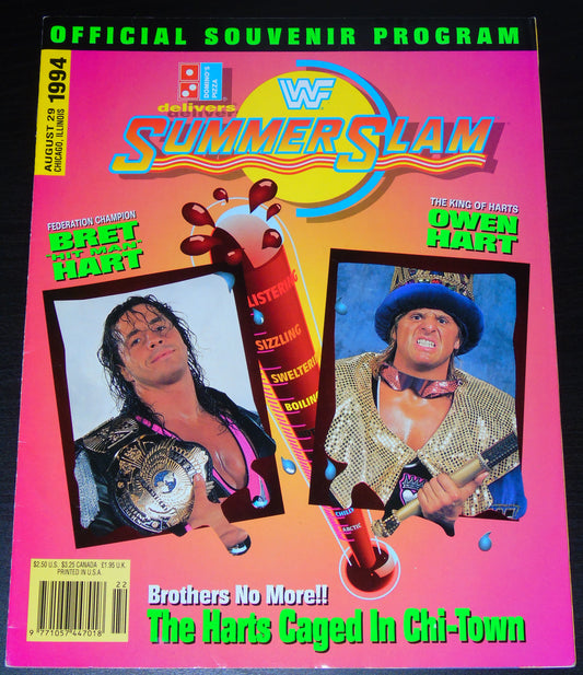 WWF SUMMERSLAM 1994 OFFICIAL SOUVENIR PROGRAM