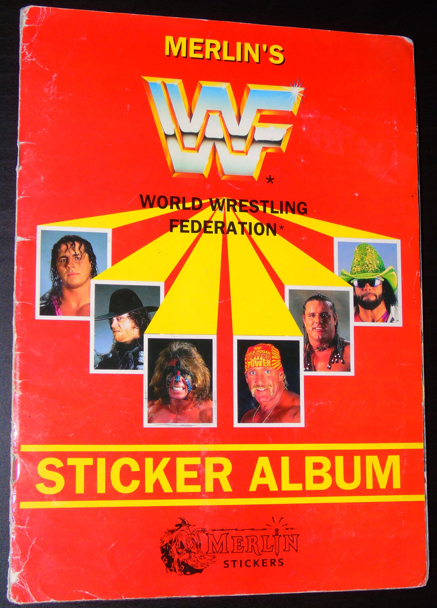 WWF MERLIN STICKER ALBUM 1992 COMPLETE WITH BONUS STAMPS