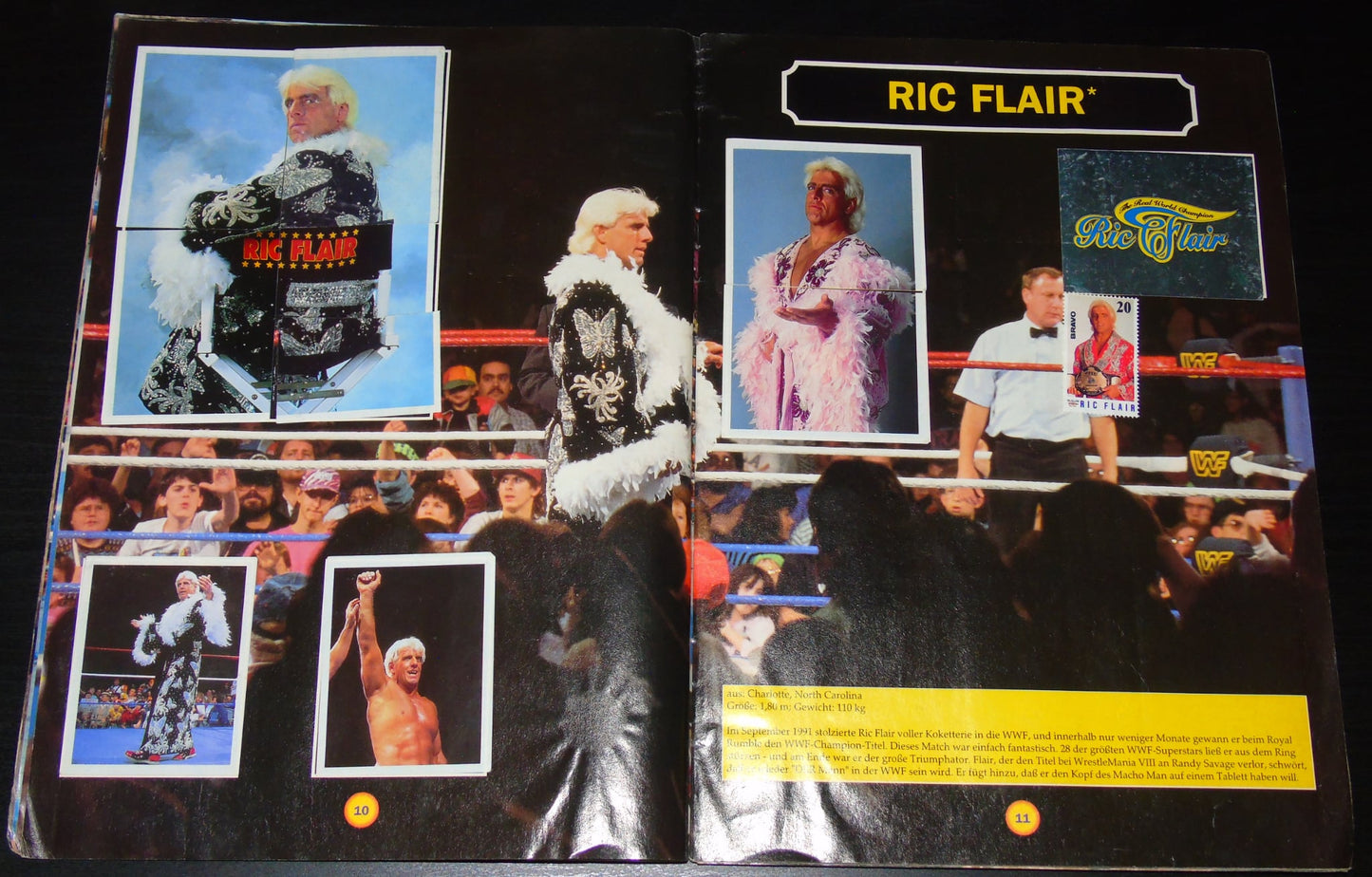 WWF MERLIN STICKER ALBUM 1992 COMPLETE WITH BONUS STAMPS