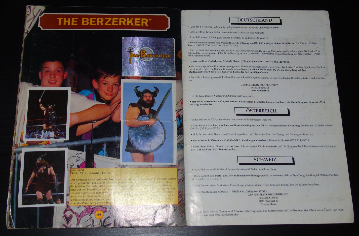 WWF MERLIN STICKER ALBUM 1992 COMPLETE WITH BONUS STAMPS