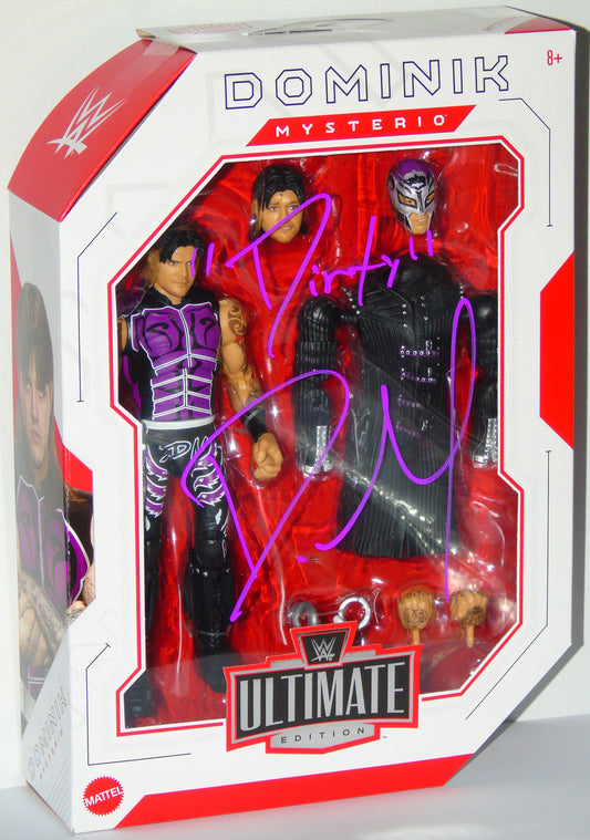 DIRTY DOMINIK MYSTERIO SIGNED WWE MATTEL ULTIMATE EDITION FIGURE