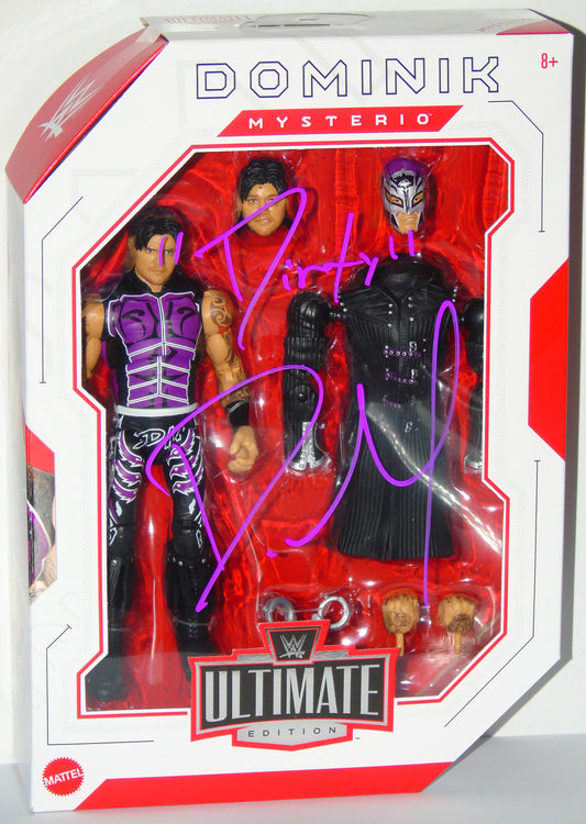 Dirty Dominik Mysterio Signed WWE Mattel Ultimate Edition Figure
