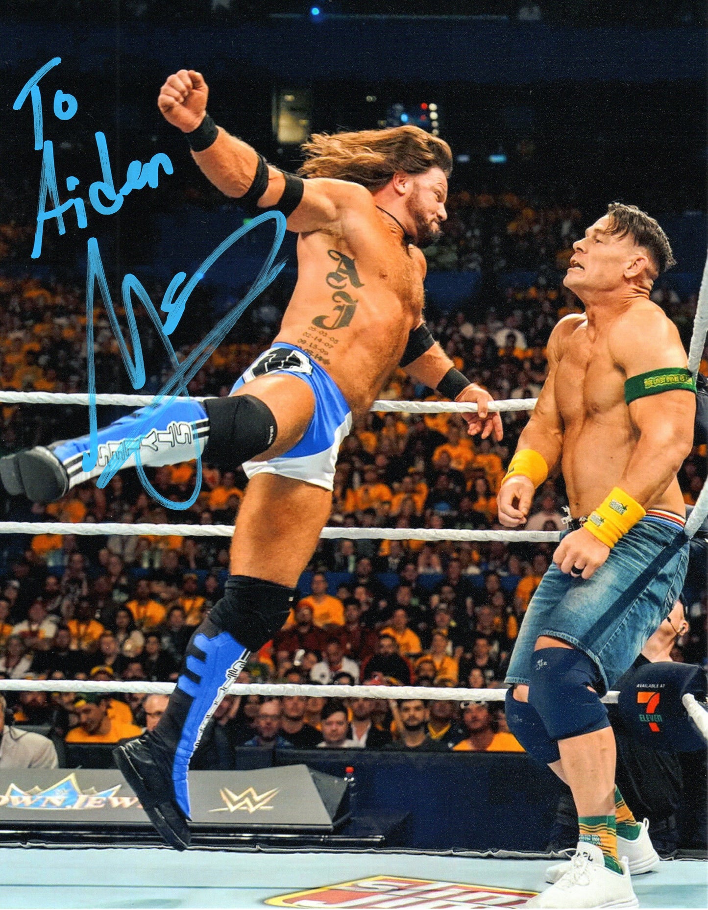AJ Styles Signed WWE Photo