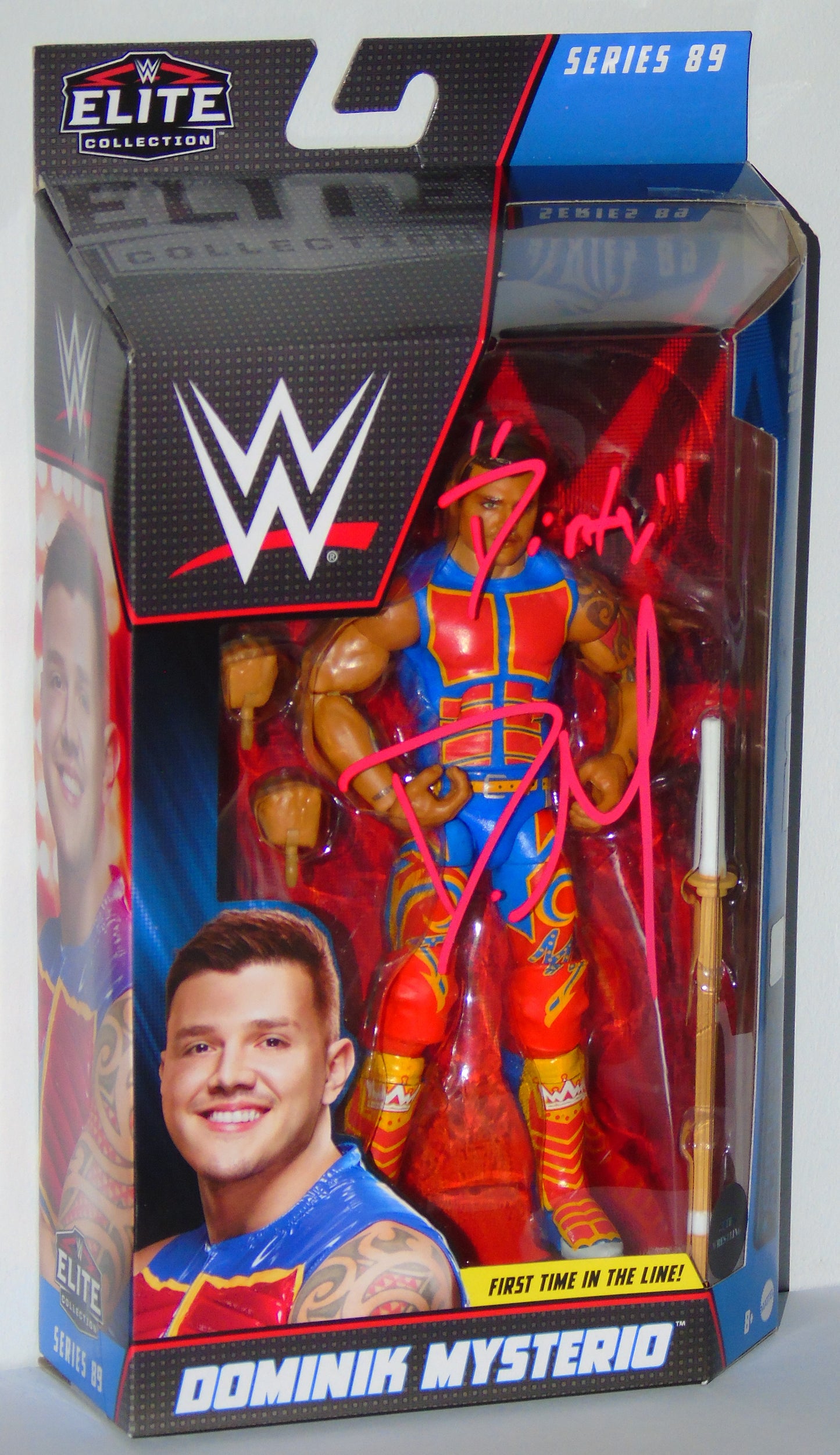 Dominik Mysterio Signed Mattel WWE Wrestling Elite Series 89 Figure