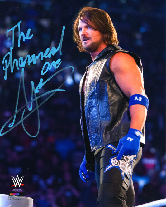 AJ Styles Signed WWE Photo
