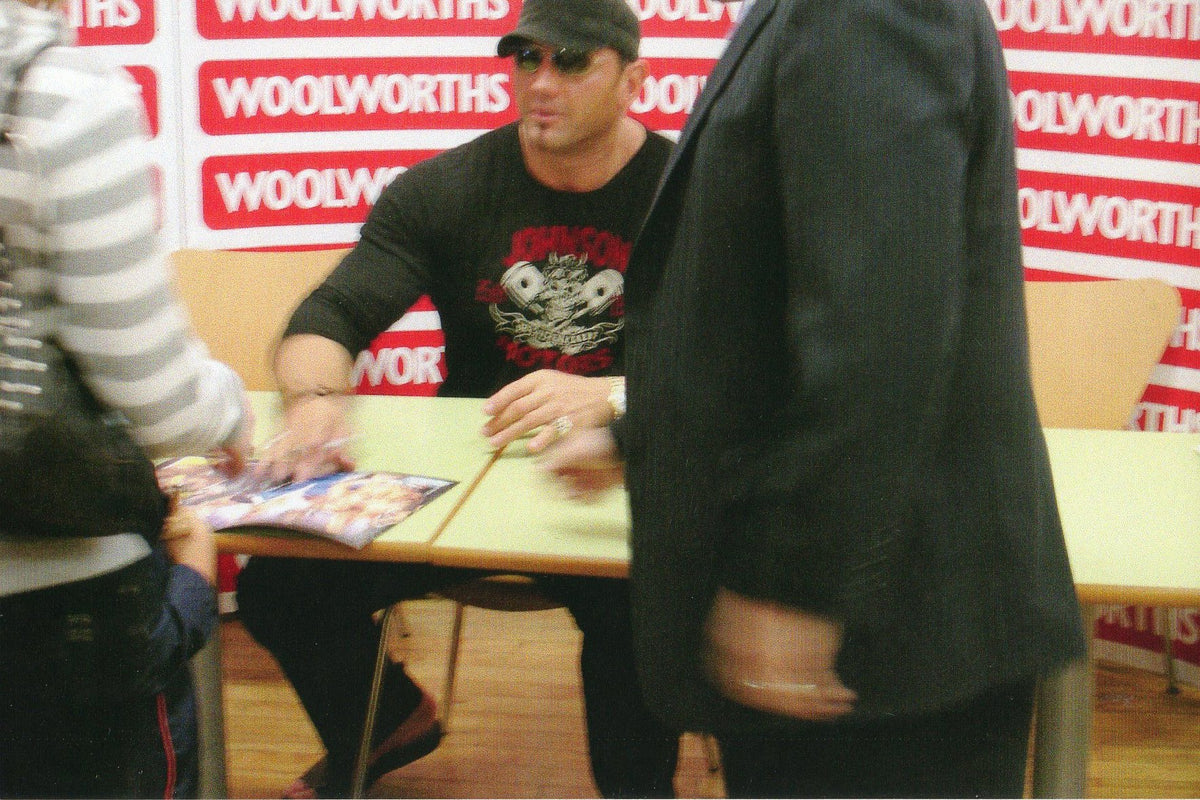 Batista Signed WWE Promo Photo P-1052
