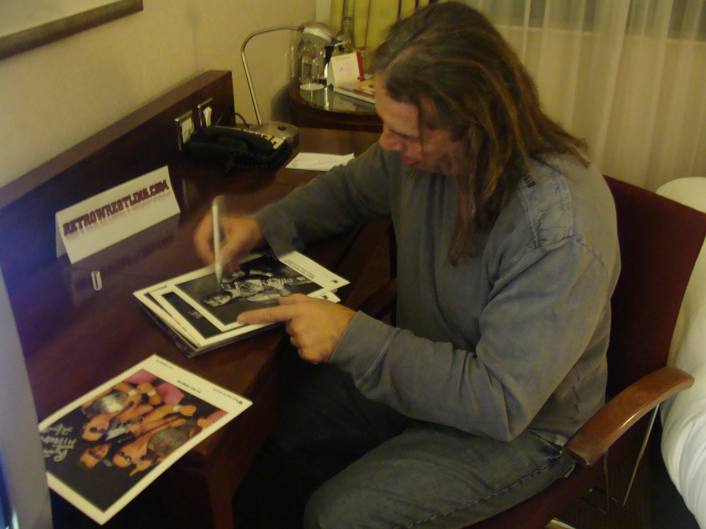 Bret Hitman Hart WWF Signed Promo Photo Print