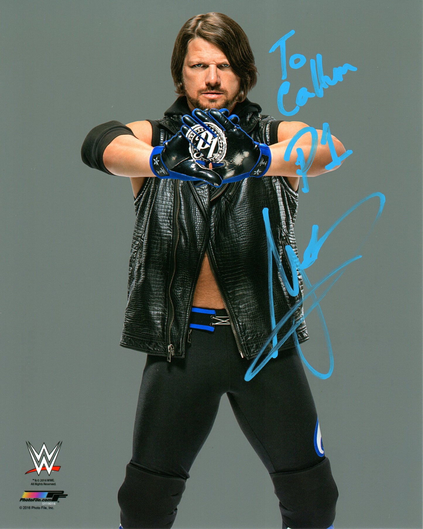 AJ Styles Signed WWE Photofile