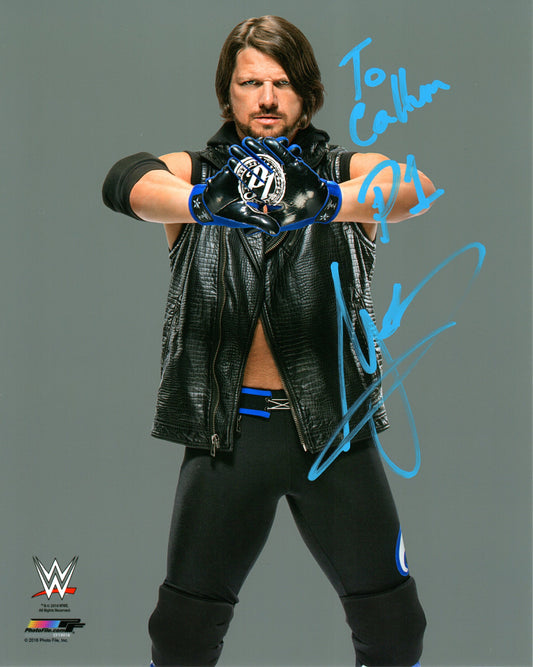 AJ Styles Signed WWE Photofile