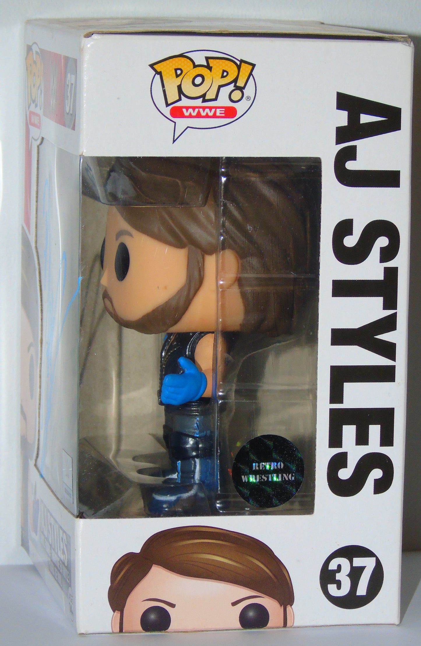 AJ Styles Signed WWE Funko Pop! Vinyl Figure