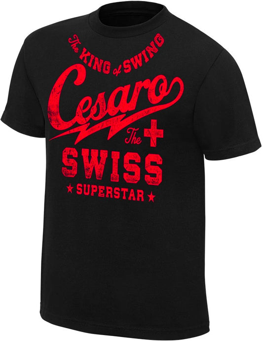 Cesaro WWE The King Of Swing The Swiss Superstar Small Adults Size T-Shirt