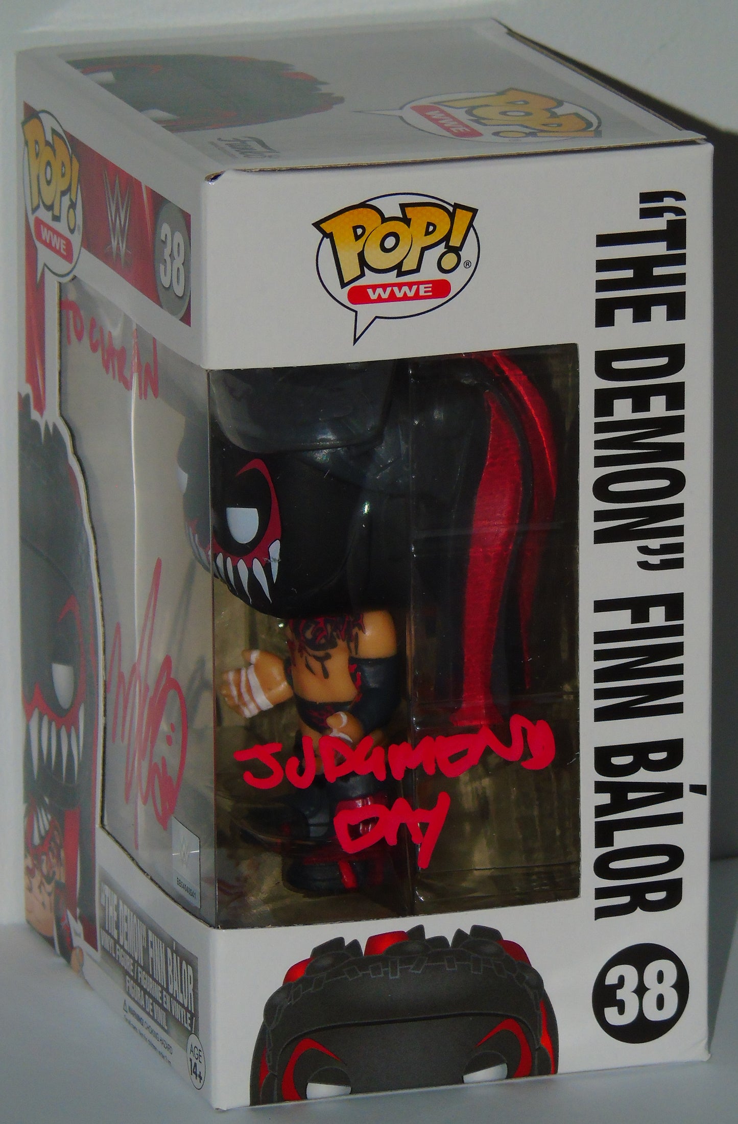 Finn Balor Signed Funko WWE Wrestling Pop! Vinyl Figure Demon Version