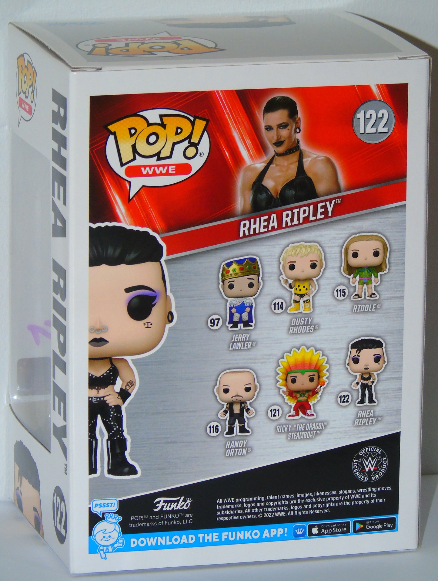 Rhea Ripley Signed Funko WWE Wrestling Pop! Vinyl Figure