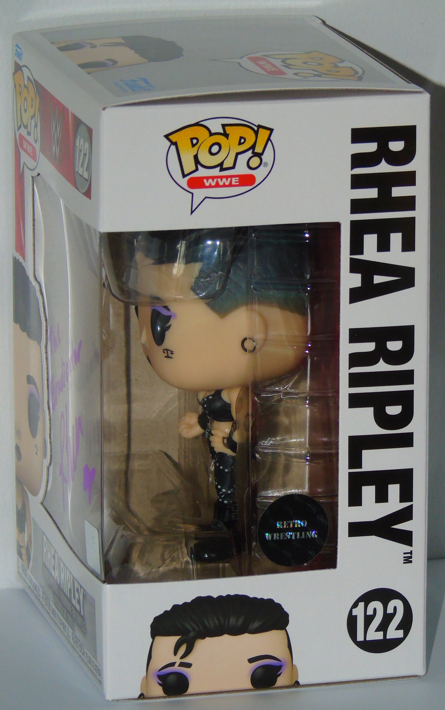 Rhea Ripley Signed Funko WWE Wrestling Pop! Vinyl Figure