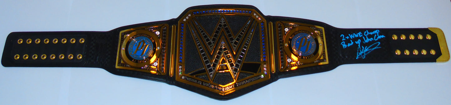 AJ Styles Signed WWE Replica Title Belt