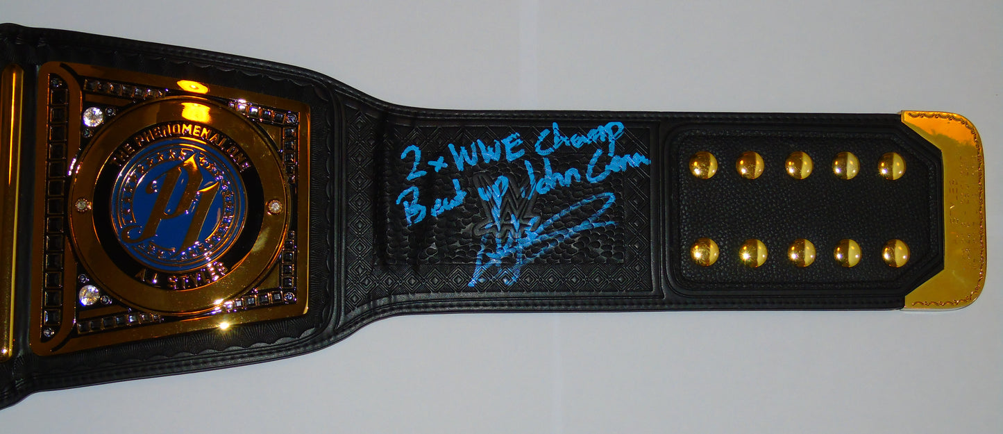 AJ Styles Signed WWE Replica Title Belt