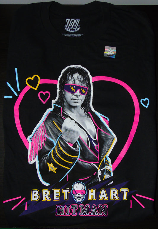 Bret Hitman Hart WWE Small Size Adults T-Shirt