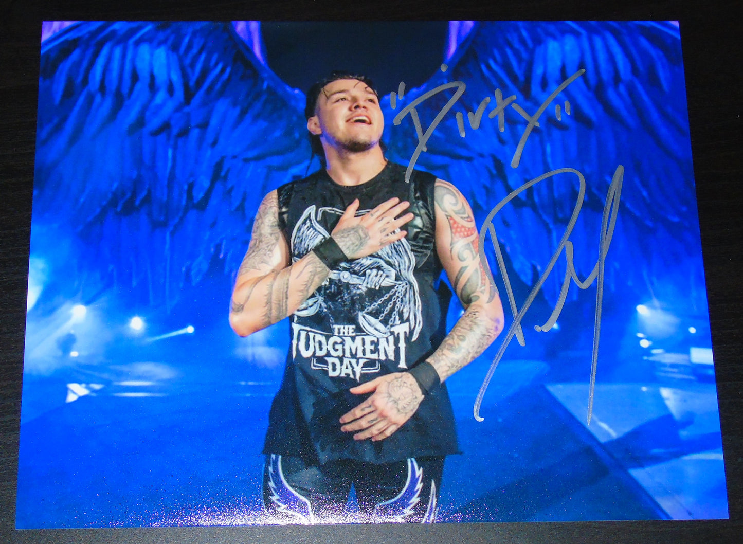 DIRTY DOM MYSTERIO SIGNED WWE WRESTLING 8"x10" PHOTO